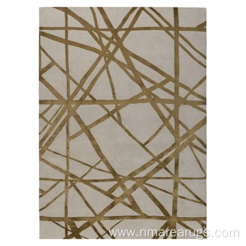 Hand tufted wool carpet rug